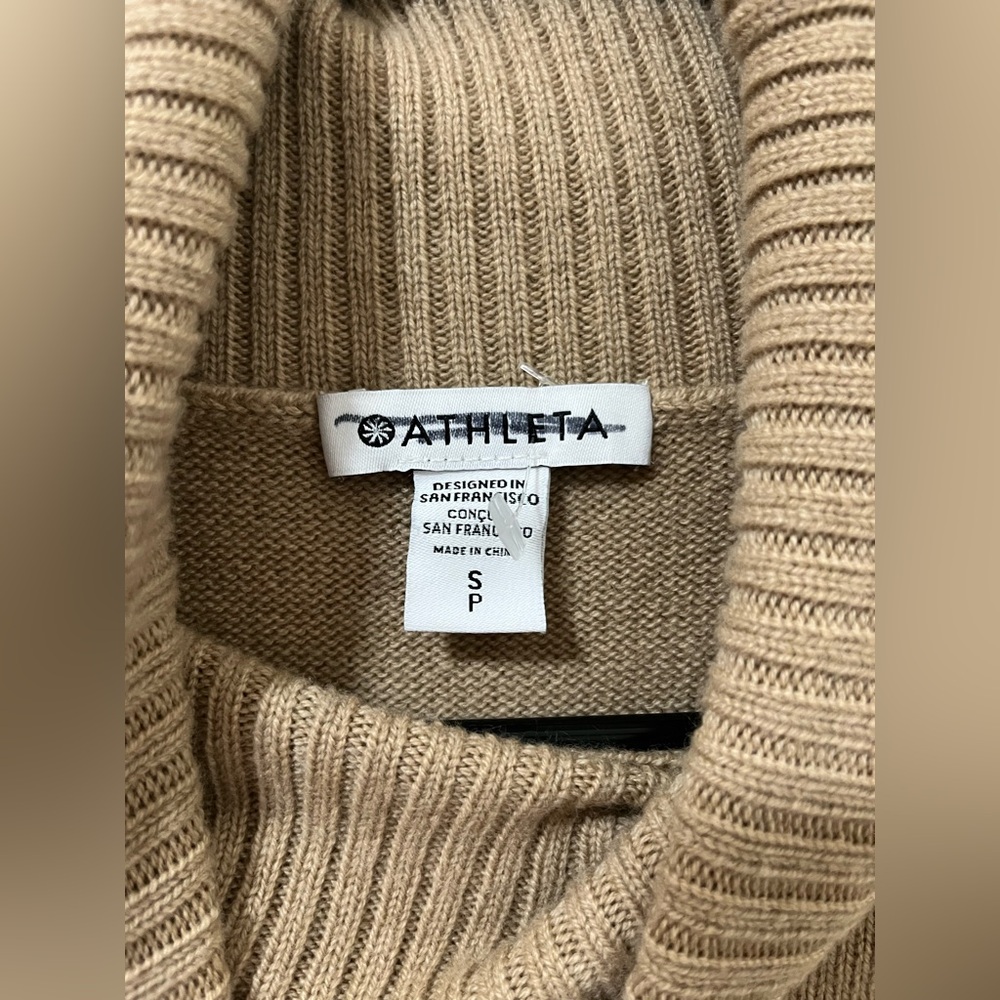 New Athleta Alpine Turtleneck Sweater Dress - Women’s size small - Picture 6 of 7